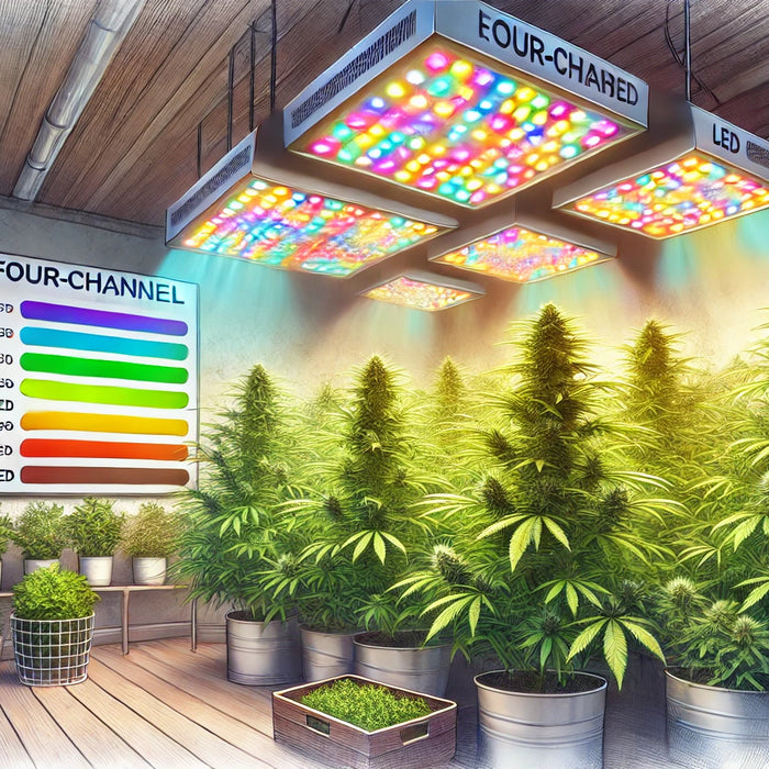 Vorteile von Vier-Kanal-LED-Grow-Lichtern