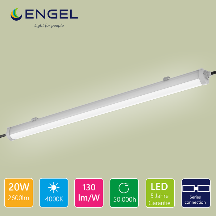 Engel Exton Standard LED-Leuchte – Robuste Feuchtraumleuchte