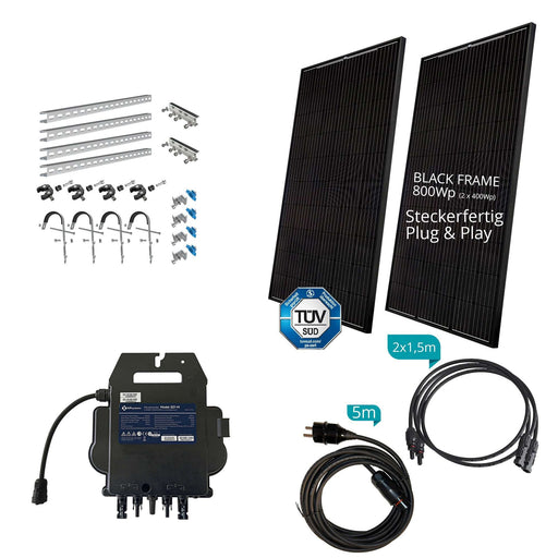 Engel Plutus 800W Balkonkraftwerk set –  für Gitterbalkone Balkon & Fassaden & Zaun Engel Lighting