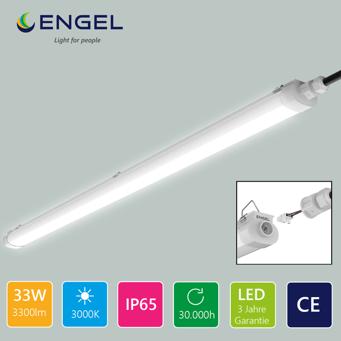 Engel Exton Eco Hochwertige LED Feuchtraumleuchte