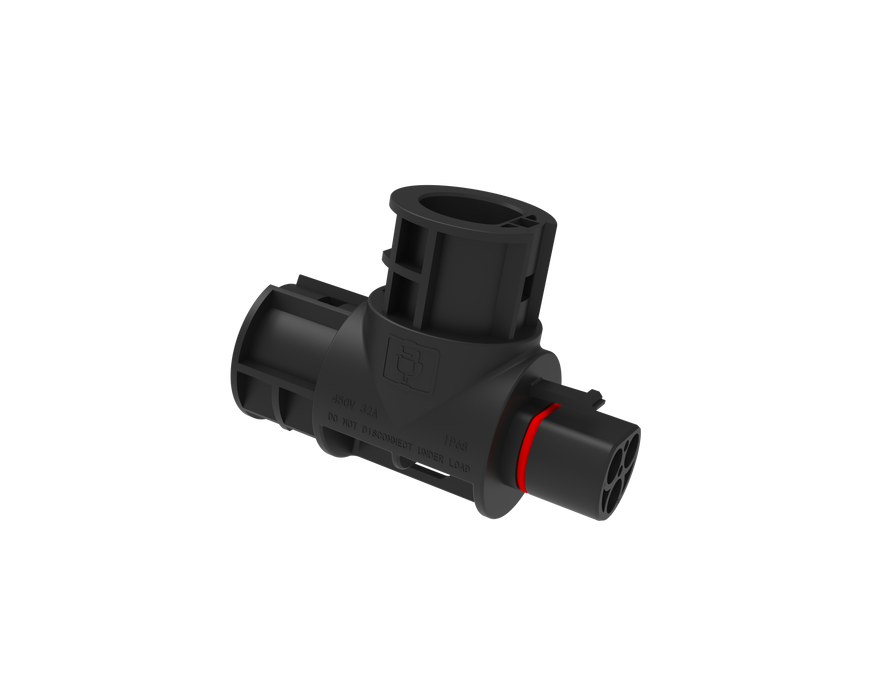 T-Verbinder mit BC01-Anschlüssen – Parallelbetrieb von Micro-Invertern nach VDE-Standards